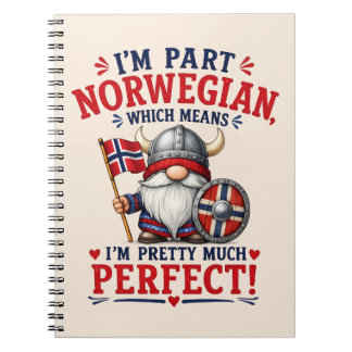 Carnet Drôle de Gnome Viking/Norvégien, "Je suis en parti