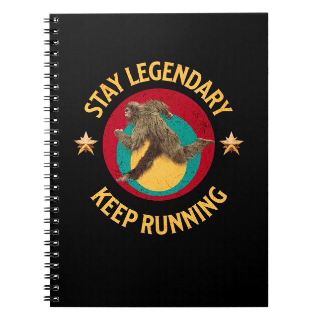Carnet Drôle de motivation de course de Bigfoot (Devant)