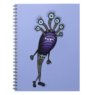 Carnet Drôle de personnage de dessin animé Monster habill