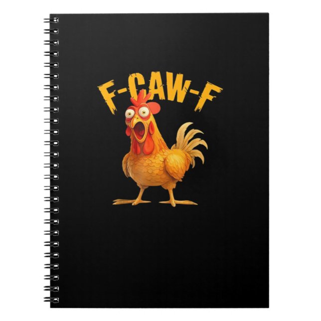Carnet Drôle de poulet F-Caw-F F-Caw-F Classique Cool (Devant)