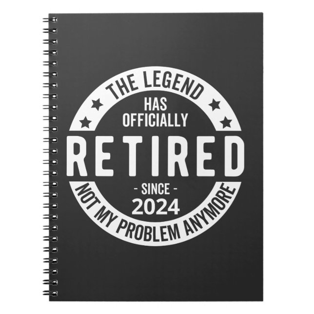 Carnet drôle de retraite 2024 (Devant)