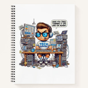 Carnet Drôle de support technique