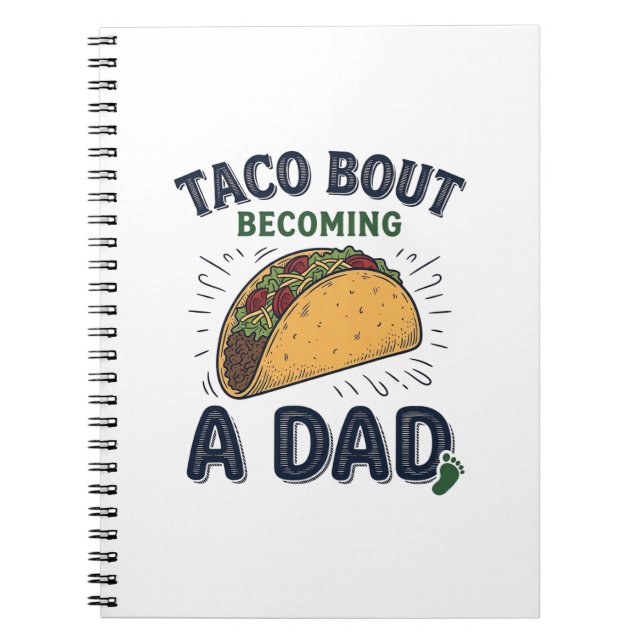 Carnet Drôle de Taco à propos de devenir un papa annonce  (Devant)