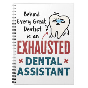 Carnet Drôle Dental Assistant Exhausted Devis