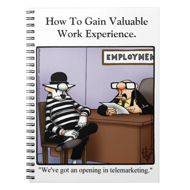 Carnet drôle d'Humour en milieu de travail (Devant)