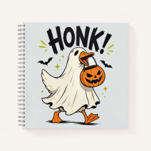 Carnet Drôle d'oie fantôme Halloween