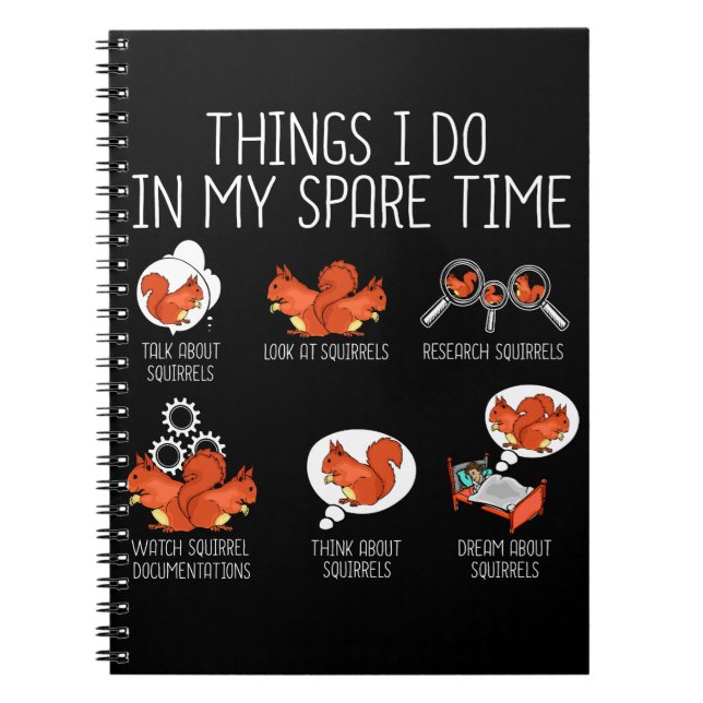 Carnet Drôle Écureuil Lover Cadeau femmes Équireauches (Devant)