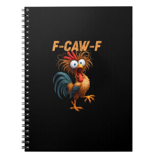 Carnet Drôle F-Caw-F Poulet F-Caw-F Poulet Esthétique Ca (Devant)