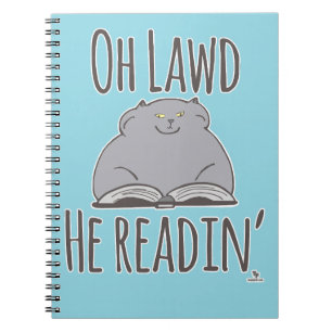 Carnet Drôle Fat Chat Il Lit Fun Dessin Feline