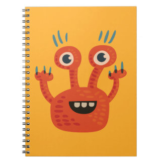Carnet Drôle Gros Oeil Souriant mignon Monster