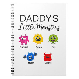 Carnet Drôle Halloween le petit monstre de papa