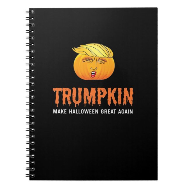 Carnet Drôle Halloween Trumpkin (Devant)