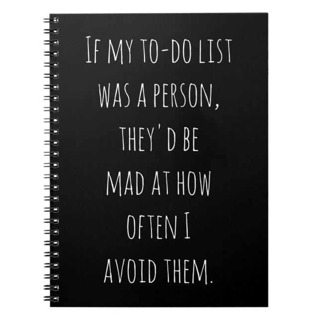 Carnet Drôle Humour Citation Cadeau pour Procrastinateurs (Devant)