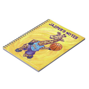 Carnet Drôle Joueur de basket-ball Giraffe