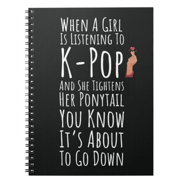 Carnet Drôle Kpop Cadeaux Pour Filles Ados Pop Coréen (Devant)