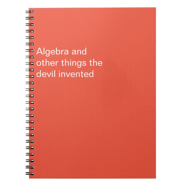 Carnet Drôle Le Diable L'A Inventé (Devant)