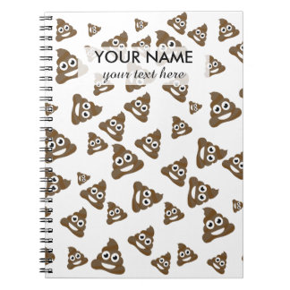 Carnet Drôle mignon Poop Emoji Motif
