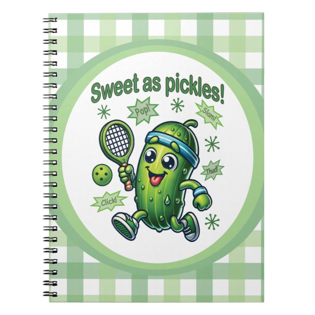 Carnet Drôle mignon sucré comme chatons Pickleball (Devant)