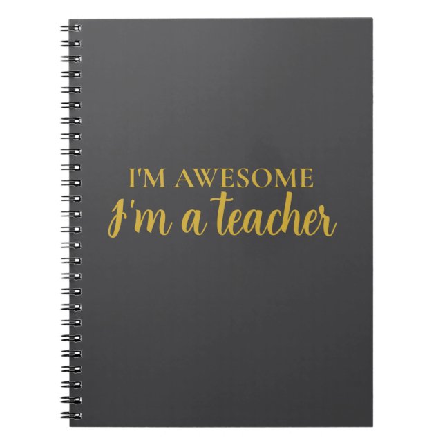 Carnet Drôle Motivation Incroyable Professeur Appréciatio (Devant)