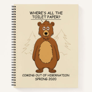 Carnet Drôle Ours de l'hibernation