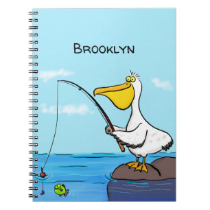 Carnet Drôle pélican de pêche