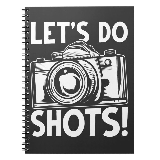 Carnet Drôle photographe Humour Caméra accroché (Devant)