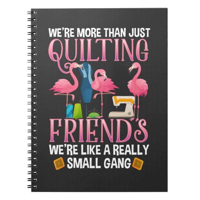 Carnet Drôle Quilting Friends Cadeau pour filles Quilter (Devant)