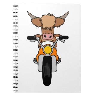 Carnet Drôle Vache Des Hautes Terres Monter Un Dessin De 