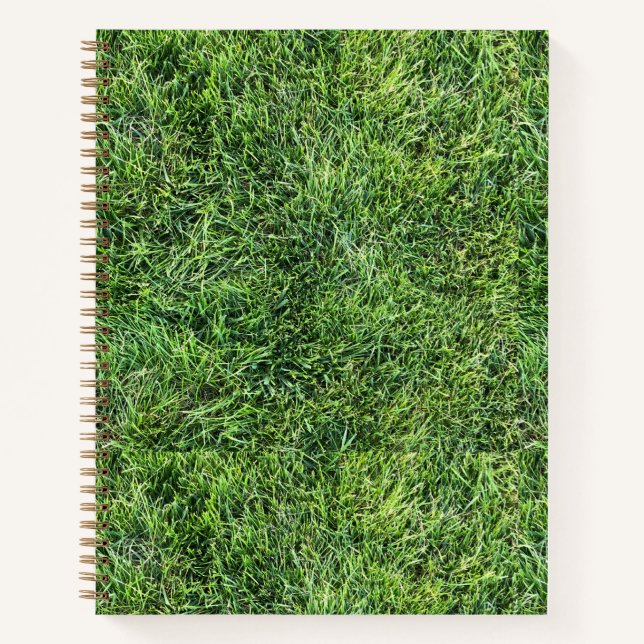 Carnet Drôle vert herbe texture motif vrai cool photo (Devant)