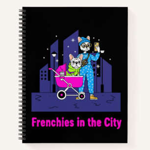 Carnet Drôles de Frenchies en Ville Dessins Animés Fran