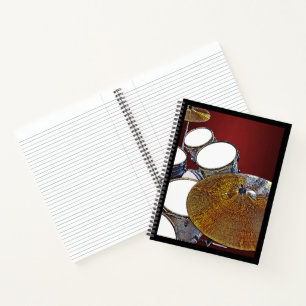 Carnet Drummer Musician Drum Kit Rock & Roll Drumming