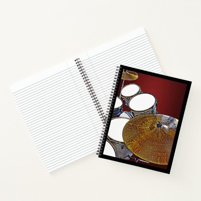 Carnet Drummer Musician Drum Kit Rock & Roll Drumming (Intérieur)