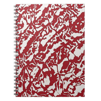 Carnet du concepteur avec Motif Abstrait rouge