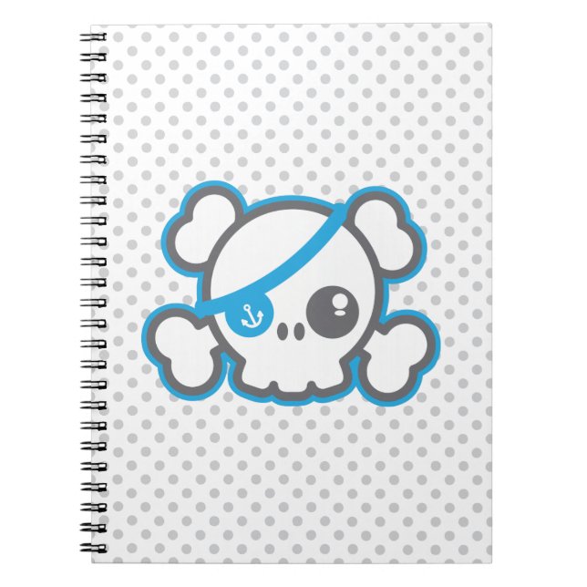 Carnet du crâne de Kawaii Pirate (Devant)
