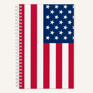 Carnet du drapeau américain