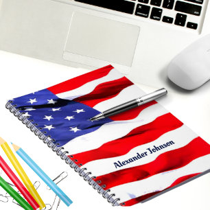 Carnet du drapeau américain