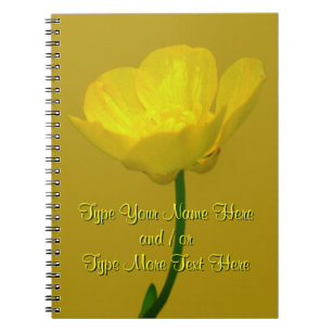 Carnet du journal de fleurs personnalisé Carnet Bu