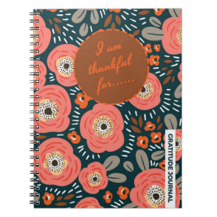 Carnet du Journal de Gratitude Florale Moderne