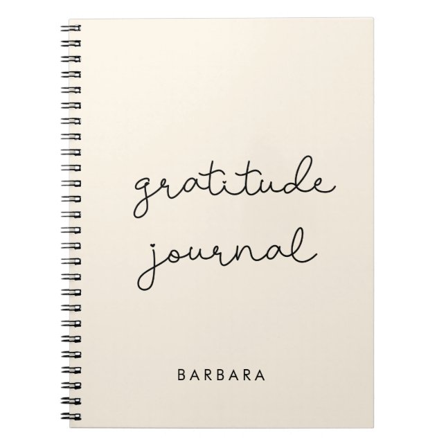 Carnet du journal de gratitude très simple (Devant)