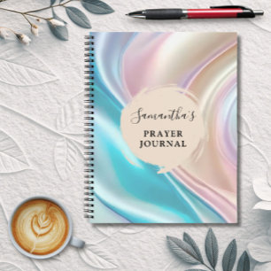 Carnet du journal de prière spirale moderne