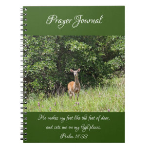 Carnet du Journal de prière Wild Deer