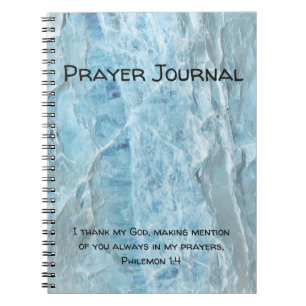 Carnet du journal de prières Abstrait Blue Solid R