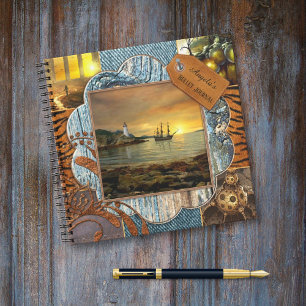 Carnet du journal des puces photo style Scrapbook