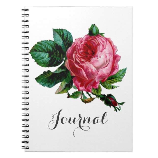 Carnet du journal Rose de chou (Devant)