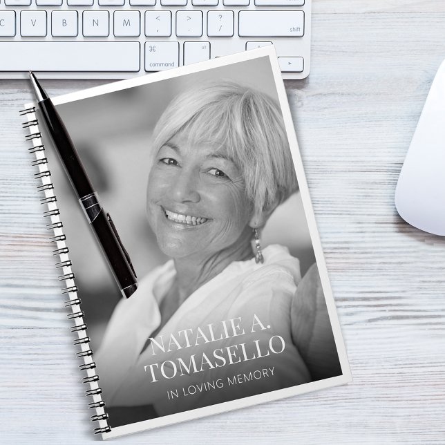 Carnet du livre d'invité pour commémoration ou fun (Memorial or Funeral Photo Guest Book Notebook)