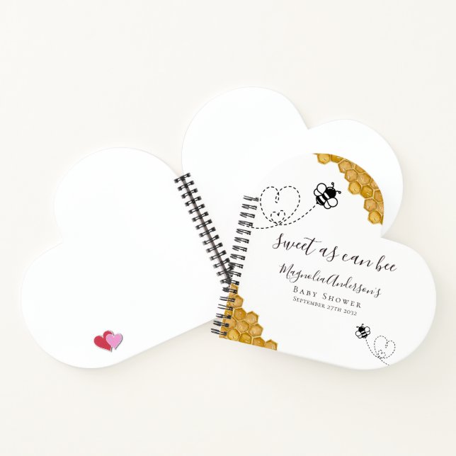 Carnet du livre d'or Budget Bee Baby shower (Intérieur)