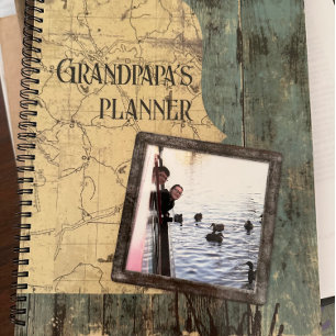 Carnet du planificateur à planneur bleu robuste