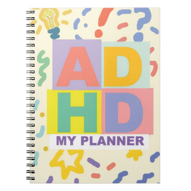CARNET du planificateur ADHD (Devant)