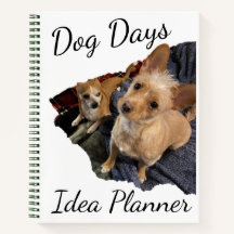 Carnet du planificateur d'idées Dog Days