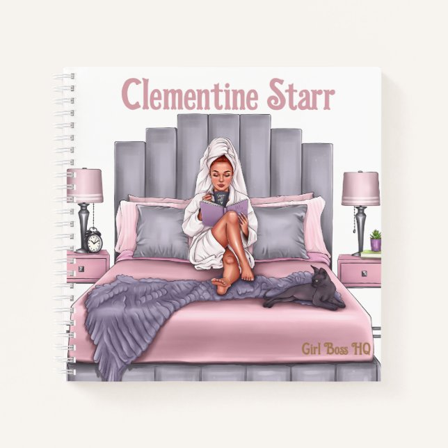 carnet du planificateur du matin "Girl Boss HQ" (Devant)
